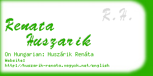 renata huszarik business card